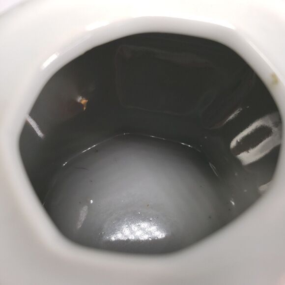 1950's Nantucket Chinese Porcelain Blue White Floral Teapot Octagon Shape w/Lid - Picture 15 of 16